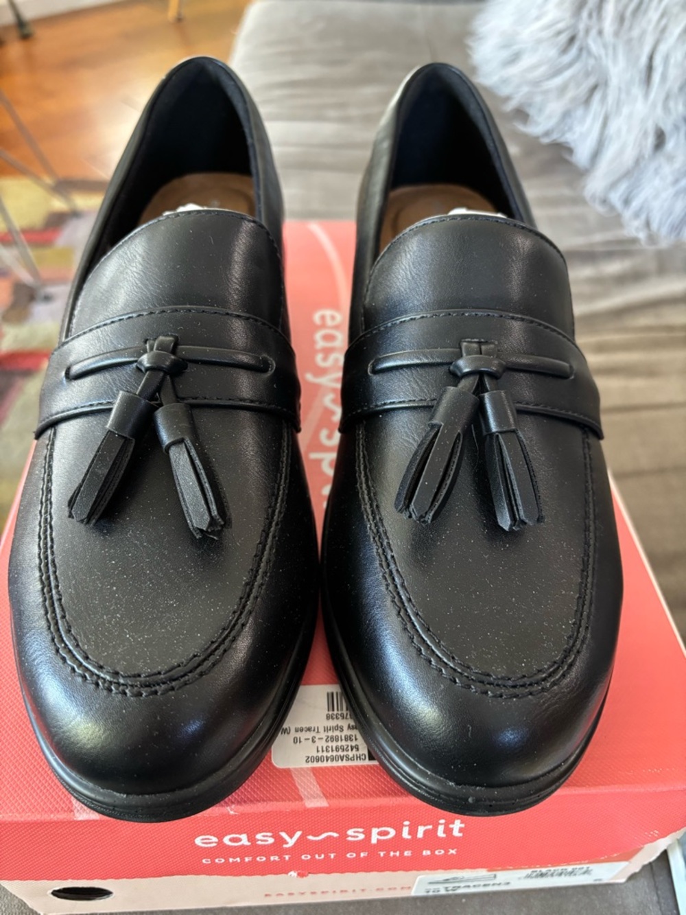 Easy Spirit Tracen3 Black Women’s Tassel Loafers Size 10w NIB